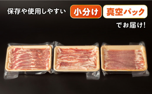 ナルちゃんファーム 豚肉スライスセット 1kg / 豚肉 豚ロース ロース ろーす 豚バラ バラ ばら スライス 小分け / 大村市 / おおむら夢ファームシュシュ[ACAA018]