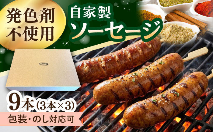 ソーセージ　9本（3本入×3パック） 大村市 / Torres手作りハムベーコン工房[ACYW004]