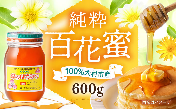 森のはちみつ 百花蜜 600g 蜂蜜 ハチミツ 大村市 三浦かんさく市 [ACAE006]