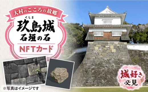 玖島城石垣の石 NFT 大村市 大村市役所商工観光部ふるさと物産振興課[ACBI002]