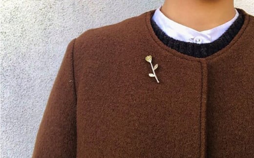 ハハコグサ ブローチ アクセサリー 大村市 Barie[ACYO002]