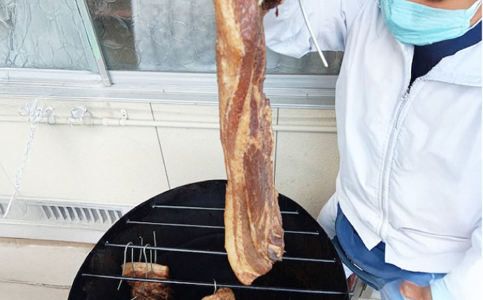 【無添加】 燻製ハム＆ベーコンセット/燻製 ハム ベーコン 燻製セット くんせい おつまみ/大村市/産直松吉 [ACZC009]