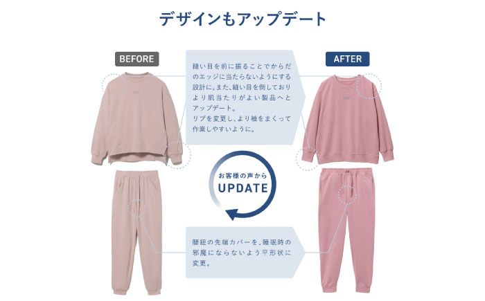 BAKUNE スウェット ウィメンズ 長袖 上下 疲労回復 リカバリー ウェア　【 ピンク / Mサイズ 】　/ テンシャル bakune パジャマ リカバリーウェア 疲労回復 スウェット / 大村市 / 株式会社TENTIAL [ACAD062]