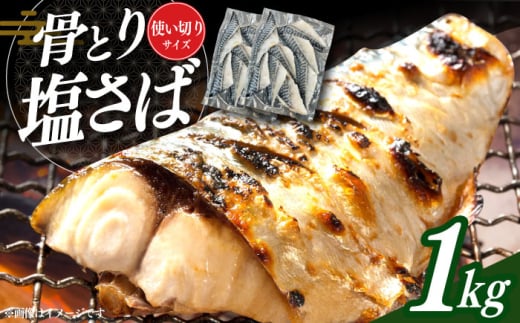 サバ 骨なし 骨取り塩さば 1kg 500g×2袋 / 小分け サバ 骨なし サバ 骨取り 骨取りさば 骨取りサバ 骨無しさば 骨無しサバ 骨抜きさば 骨抜きサバ 下処理不要 子ども 安心 冷凍 さば サバ 鯖 / 大村市 / かとりストアー [ACAN085]