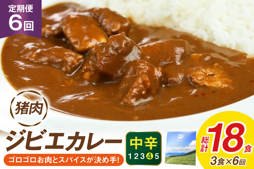 カレー スパイス 平戸 イノシシ カレー 3食 セット 6回 定期便 総計 18食 [平戸ファクトリー 長崎県 平戸市 hr42bgy400168] カレーライス ライス レトルト 本格 いのしし 猪 シシ ジビエ 猪肉