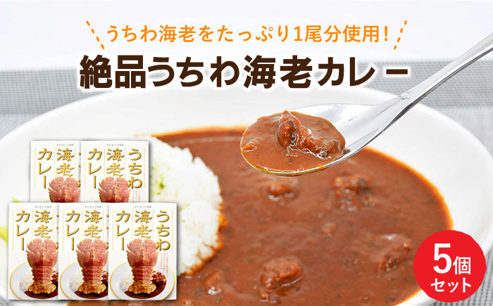 【時間指定 可能】【出汁も身もうちわ海老！！】絶品  うちわ海老カレー（5食セット） [KAA206]