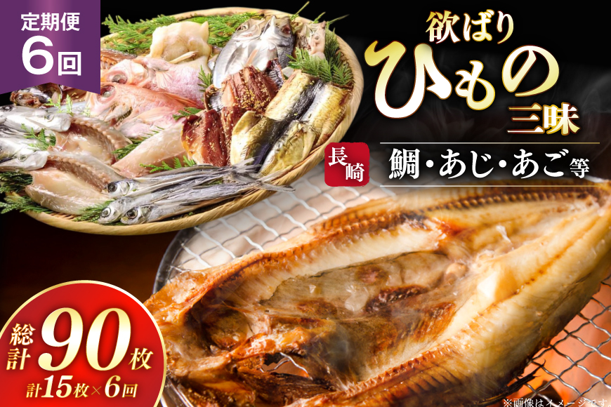 干物 セット 欲ばり平戸ひもの三昧 9種 詰め合わせ 6回 定期便 [篠崎海産物店 長崎県 平戸市 hr42bgy410149] ひもの 鯛 タイ あご あじ いわし かます さわら さば 朝食 一夜干し 魚介 あじの開き おつまみ つまみ ふっくら おかず 焼くだけ