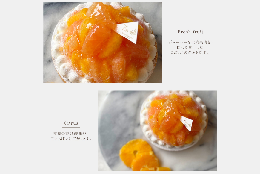 フルーツ タルト オレンジ & ピンク グレープフルーツ チーズタルト 1ホール 18cm [心優-Cotoyu Sweets- 長崎県 平戸市 hr42bjo490234] 柑橘 果物 ケーキ たっぷり スイーツ ご褒美 誕生日