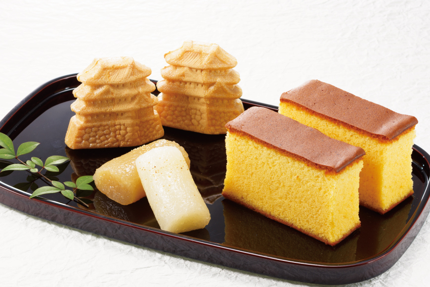 カステラ 最中 牛蒡餅 平戸のこだわり銘菓 3種 セット 9点 6回 定期便 総計 54点 食べ比べ 詰め合わせ [菓子処津乃上 長崎県 平戸市 hr42bgy390071] かすてら もなか モナカ 餅 餡子 あんこ 和菓子 お菓子 スイーツ 菓子