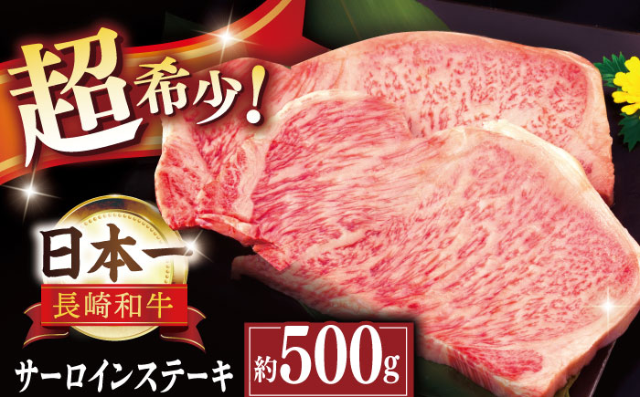 特選 平戸和牛 サーロインステーキ 約500g(250g×2枚)【萩原食肉産業有限会社】[KAD021]/ 長崎 平戸 肉 牛 牛肉 黒毛和牛 和牛 焼肉 ステーキ サーロイン 冷蔵   