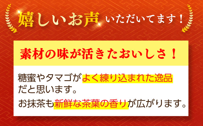 【全12回定期便】二百年かすてら「暦」（プレーン・抹茶）【牛蒡餅本舗 熊屋】 [KAA574]