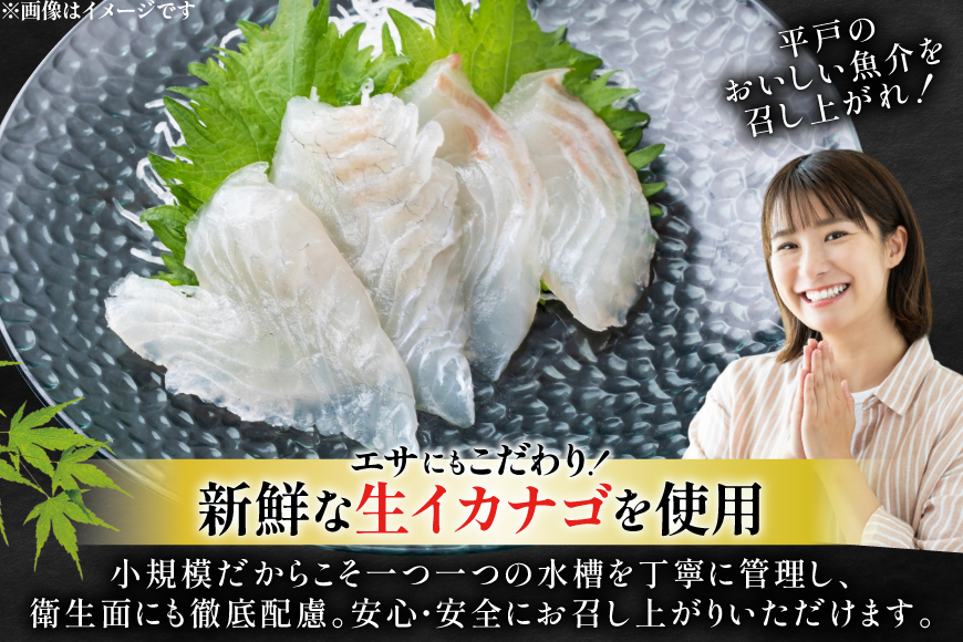 刺身 神経〆平戸ひらめ 80g 2パック 合計 160g [イワミ水産 長崎県 平戸市 hr42bgy400104] ヒラメ 白身魚 養殖 刺盛り 陸上養殖 産地直送