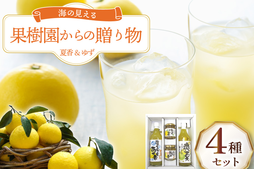 果物 オレンジ 果樹園からの贈り物 4種 セット [善果園 長崎県 平戸市 hr42bgy420171] みかん ジュース マーマレード ゆず茶