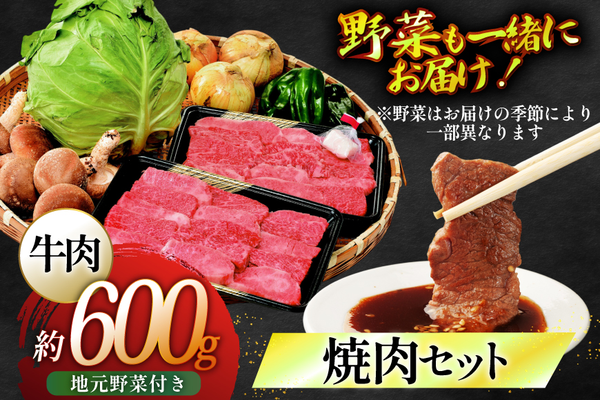 焼き肉 牛肉 長崎和牛 焼肉セット 大 300g 2p 安心の地元 野菜付 [ひらど新鮮市場 長崎県 平戸市 hr42bgy400173] 肉 国産 赤み セット 焼肉 カルビ 和牛 バーベキュー バーベキューセット BBQ