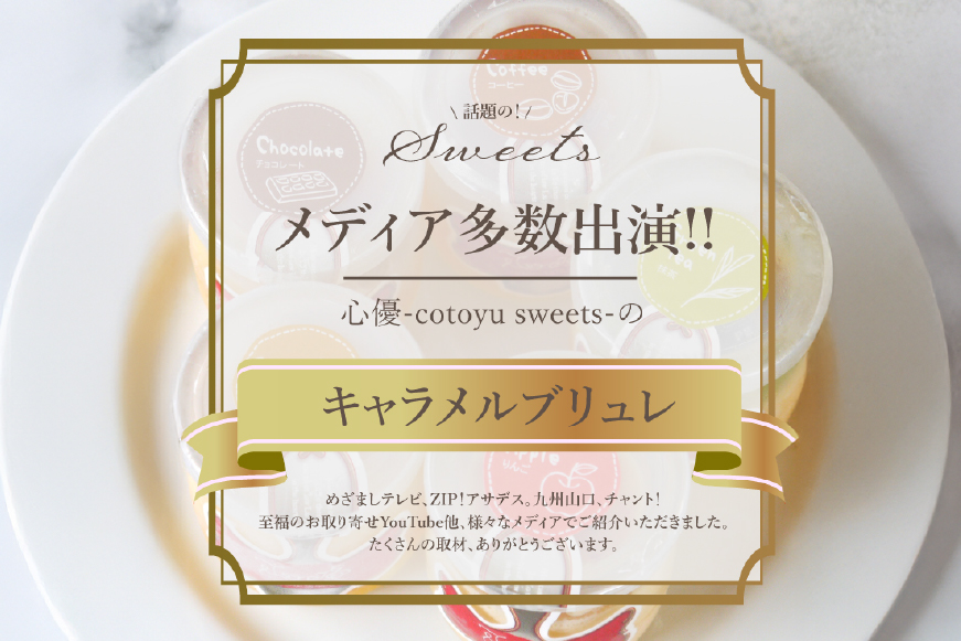 キャラメル ブリュレ プリン 6種×1個 計6個 セット 6回 定期便 総計36個 [心優-Cotoyu Sweets- 長崎県 平戸市 hr42bjo490237] なめらか 生キャラメル パンナコッタ カラメル ご褒美