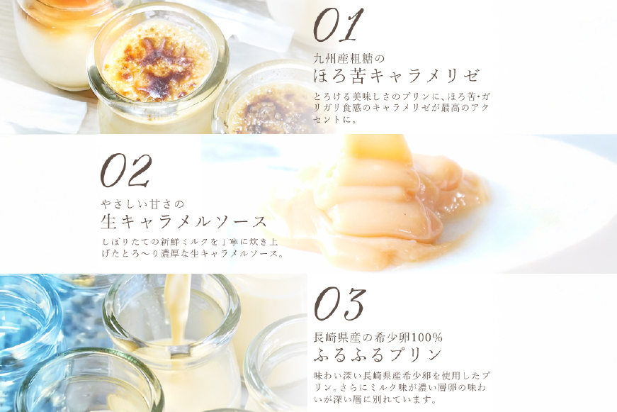 キャラメル ブリュレ プリン 6種×1個 計6個 セット 12回 定期便 総計72個 [心優-Cotoyu Sweets- 長崎県 平戸市 hr42bjo490242] なめらか 生キャラメル パンナコッタ カラメル ご褒美