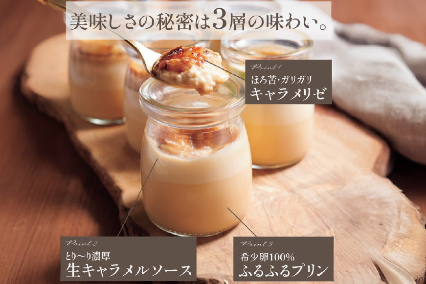 キャラメル ブリュレ プリン 6種×1個 計6個 セット [心優-Cotoyu Sweets- 長崎県 平戸市 hr42bjo490230] なめらか 生キャラメル パンナコッタ カラメル ご褒美