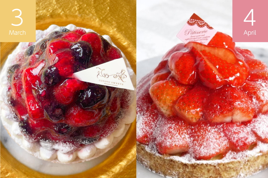 ケーキ タルト 1ホール 12cm 12種 食べ比べ 各回1ホール 12回 定期便 総計12ホール [心優-Cotoyu sweets- 長崎県 平戸市 hr42bjo490220] スイーツ フルーツ いちご 桃 マンゴー ベリー チェリー 夏香 パイナップル オレンジ モンブラン ティラミス チョコ ホールケーキ