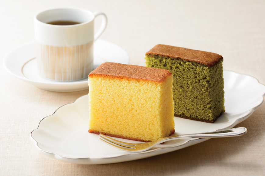 カステラ 長崎 2種  プレーン×1・抹茶×1 セット 約800g 3回 定期便 総計6本 食べ比べ 詰め合わせ [菓子処津乃上 長崎県 平戸市 hr42bgy390044] かすてら お菓子 スイーツ 菓子 ふわふわ しっとり