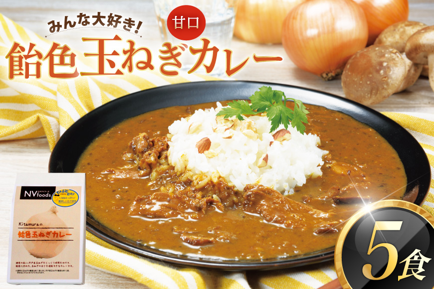 カレー セット 玉ねぎ カレー 5食 セット 甘口 [カレー工房NVfoods 長崎県 平戸市 hr42bgy400061] カレー スパイス レトルト セット