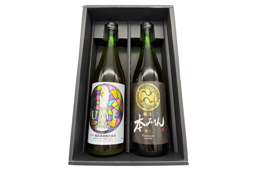 酒 調味料 福鶴 本みりん & ORATIO 梅酒 720ml 各1本 [福田酒造 長崎県 平戸市 hr42bgy410131] お酒 味醂 長期熟成 優秀賞 受賞 