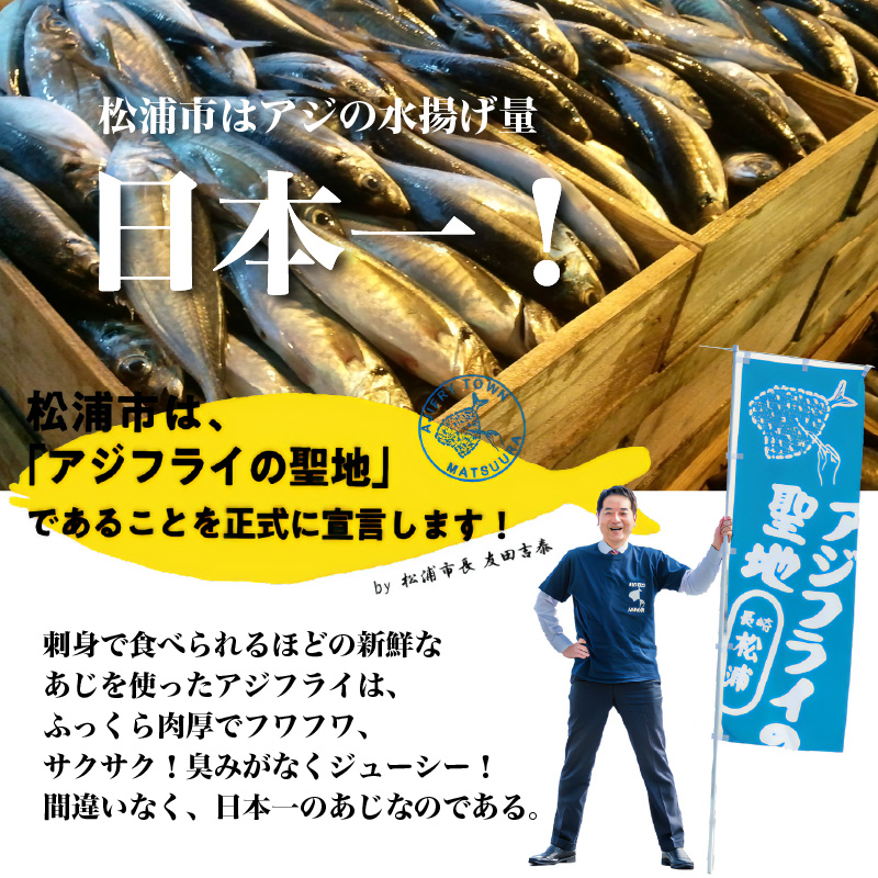 「アジフライの聖地 松浦」玄界灘 釣りあじのアジフライ開き 約200g×3パック( 玄界灘 アジ あじ 鯵 フライ 開き 海鮮 冷凍食品 おかず 揚げ物 魚 パック お弁当 簡単 )【B3-062】