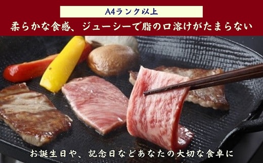 松浦食肉組合厳選A4ランク以上　極上！長崎和牛肩ロース焼肉用500g( A4ランク 和牛 長崎和牛 霜降 赤身 ジューシー 焼き肉 肩ロース )【C5-004】