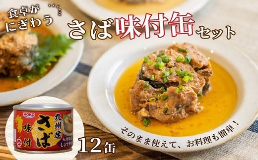 【B2-109】さば味付缶セット(12缶) さば サバ 鯖 さば缶 サバ缶 非常食 保存食 簡単調理