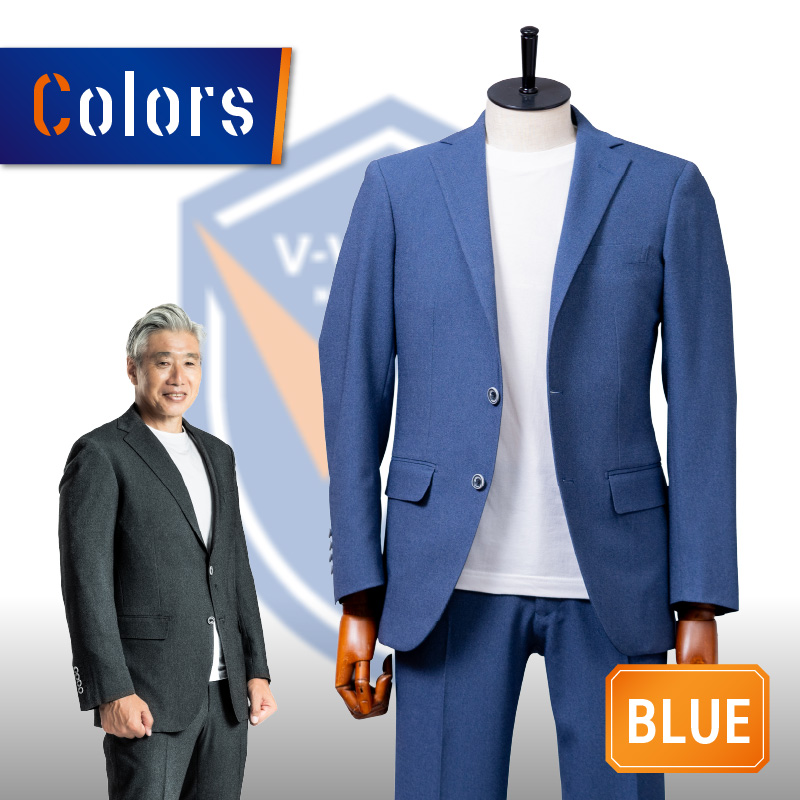 Ⅴファーレン長崎公式スーツ【Blue】 ＬＬサイズ（ スーツ オーダースーツ 長崎 サッカー Ⅴファーレン長崎 ）【L00-006-04CV】