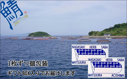 サバがこんなに美味しいなんて！長崎ハーブ鯖の「しめ鯖」2枚( サバ 長崎ハーブ鯖 しめ鯖 ナツメグ オレガノ シナモン ジンジャー )【B2-129】