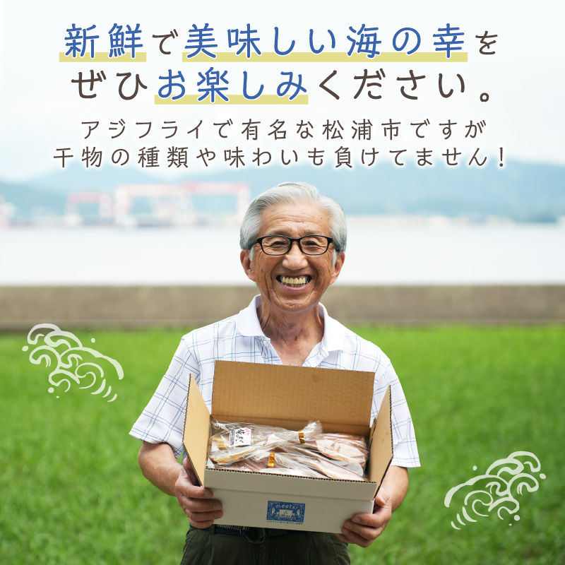 松浦・潮風のたより アジ昆布出汁10枚入り( 干し物 アジ 海鮮 干物 おすすめ 人気 セット ひもの あじ 詰め合わせ 国産 )【A6-037】