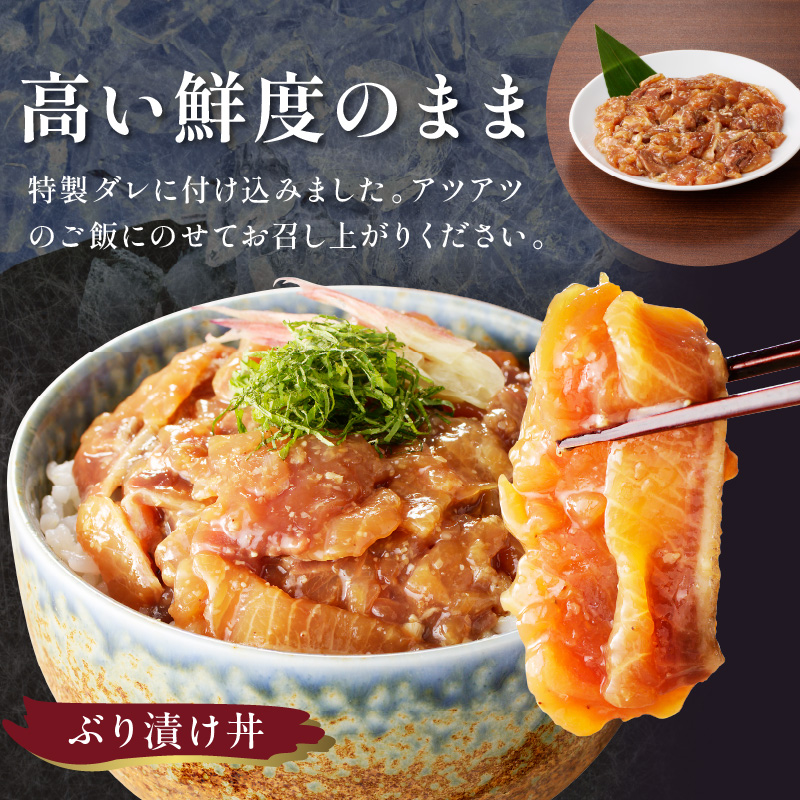 ぶりづくし詰合せ( ぶり ブリ 鰤 ぶりフライ ぶりみりん漬 ぶり漬け丼 みりん漬 漬け丼 セット おかず 弁当 )【B4-068】