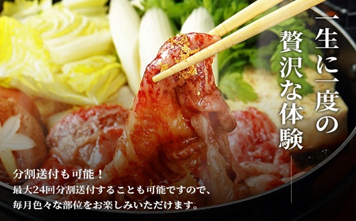 [全24回定期便]【和牛セレブ】長崎和牛一頭分買い ( 長崎和牛 和牛 セミオーダー 焼肉 すき焼き )【Z00-003】