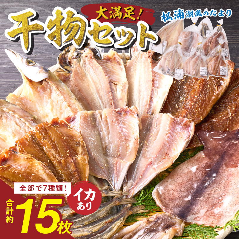 松浦・潮風のたより(イカあり)( 松浦市 サバ イカ アジ カマス 干物 アジ開き 一夜干し 詰め合わせ )【B0-150】