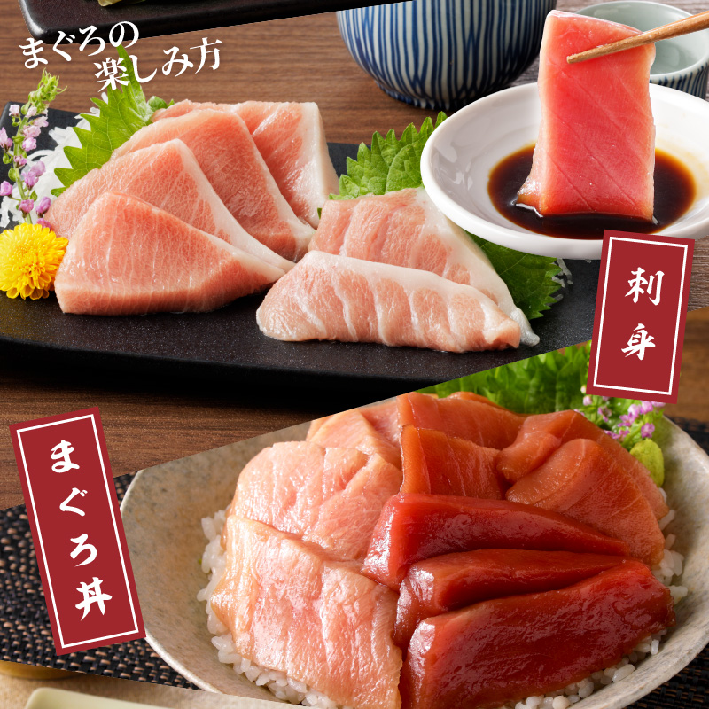 鷹島本まぐろ柵(赤身・中トロ・大トロ) 合わせて600g( マグロ まぐろ 赤身 中トロ 大トロ 本まぐろ 手軽 おつまみ 柵 流水解凍 )【C8-023】