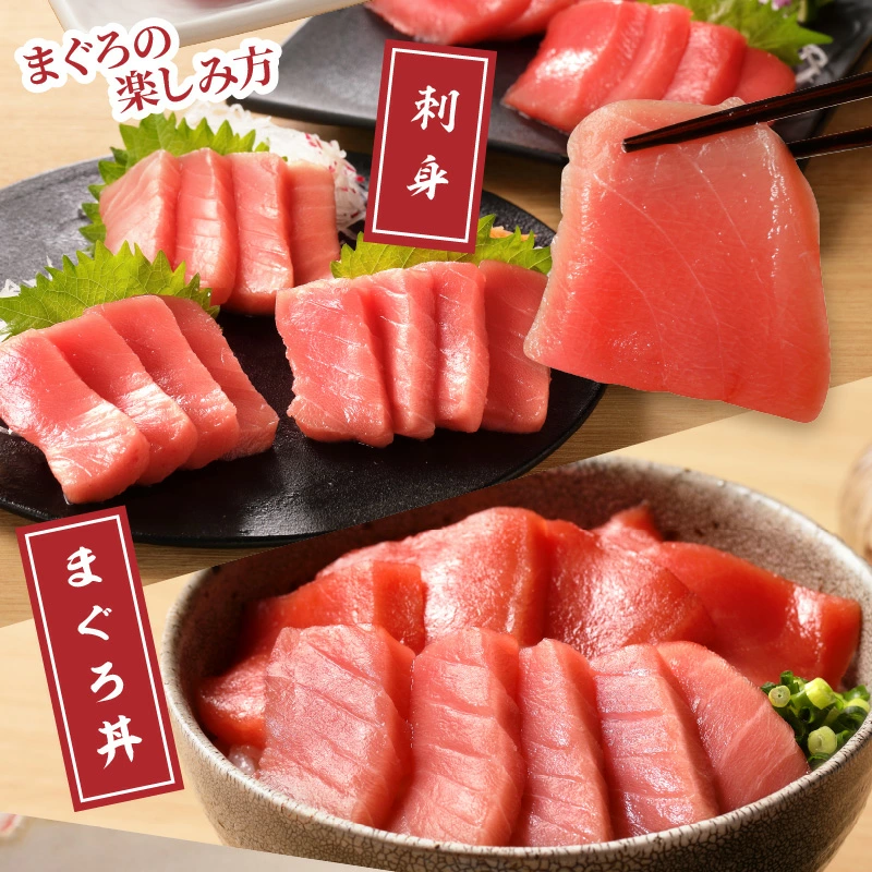 鷹島本まぐろ柵(赤身・中トロ) 合わせて350g( マグロ まぐろ 中トロ 赤身 本まぐろ 手軽 おつまみ 柵 流水解凍 )【B4-141】