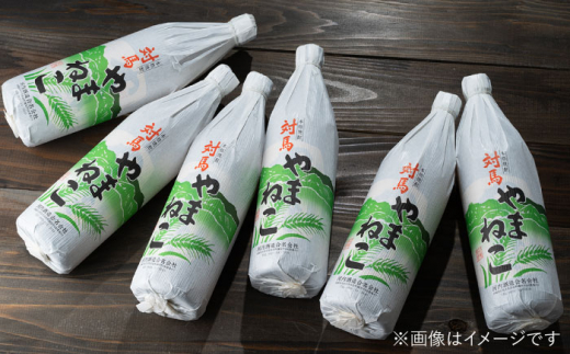 【全3回定期便】麦米焼酎 対馬やまねこ 900ml 6本 《対馬市》【白嶽酒造株式会社】 酒 お酒 地酒 [WAN033]