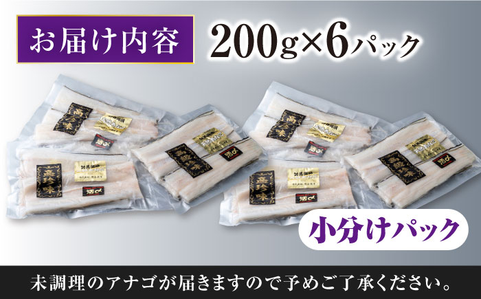 対馬産 西沖あなご 200g×6パック《対馬市》【保家商事】 あなご 穴子 アナゴ 海鮮 海産物 魚介 [WAA037]