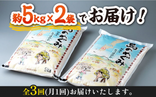 【先行予約】【全3回定期便】対馬産「 なつほのか 」10kg 5kg×2【2024年10月以降順次発送】【対馬農業協同組合】《対馬市》 白米 米 お米 ご飯 ごはん 新米 10kg 10キロ 産地直送 ランキング 送料無料 贈答用 定期便 [WBM006]