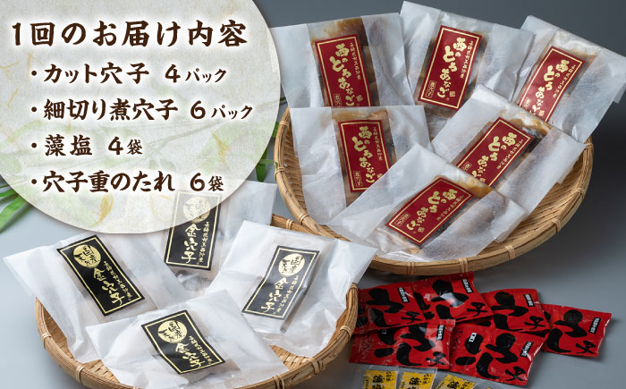 【全2回定期便】対馬産 穴子 詰め合わせ 10PAC《 対馬市 》【対馬水産株式会社】対馬 新鮮 とろ あなご ふわふわ 煮穴子 冷凍 海鮮 [WAV017]