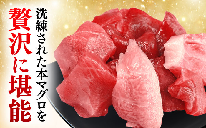 訳あり！対馬産 本マグロ 切り落とし 420g（6パック） ≪対馬市≫【桐谷商店】 トロの華 冷凍 新鮮 海鮮 小分け マグロ [WAQ023]