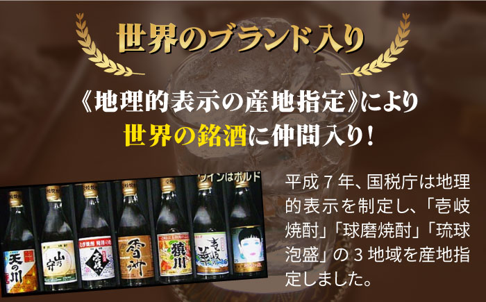 【全2回定期便】 麦焼酎 壱岐の島 20度 1800ml 紙パック 6本 《壱岐市》【天下御免】 むぎ焼酎 焼酎 麦 酒 お酒 [JDB384]