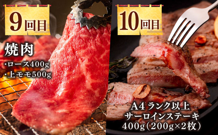 【全12回定期便】《50万》 壱岐牛 ギュギュギュ 定期便 （壱）《壱岐市》 肉 ステーキ 焼肉 しゃぶしゃぶ すき焼き 赤身 [JZX010]