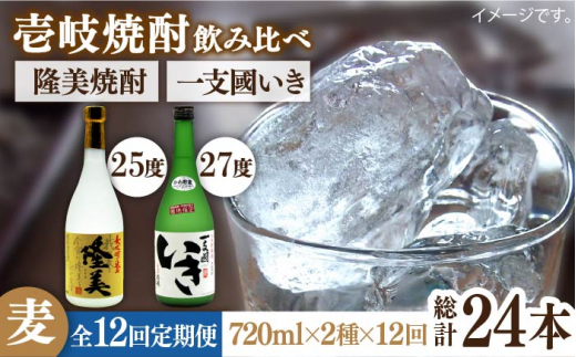 【全12回定期便】隆美焼酎・かめ貯蔵 いき 27度の2本入りセット [JDB200] 156000 156000円 