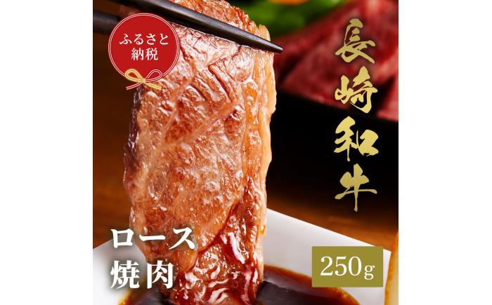 【和牛セレブ】長崎和牛 焼肉 ロース 250g [JGV006]