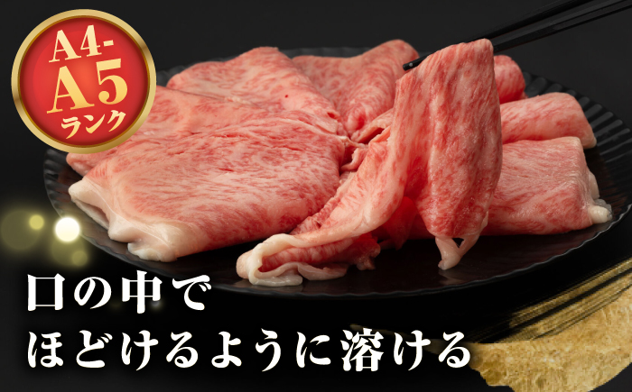 【A4〜A5ランク】長崎和牛 ローススライス 400g（しゃぶしゃぶ・すき焼き用）《壱岐市》【野中精肉店】 牛 牛肉 和牛 国産 長崎和牛 霜降り しゃぶしゃぶ すき焼き すき焼 ロース ギフト 贈答用 冷凍配送 A4 A5 [JGC013]