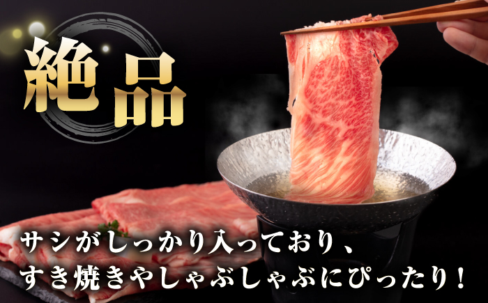 【全6回定期便】【A4〜A5ランク】 長崎和牛 蔵下ロース スライス 400g（しゃぶしゃぶ・すき焼き用）《壱岐市》【野中精肉店】 牛 牛肉 和牛 国産 長崎和牛 霜降り しゃぶしゃぶ すき焼用 ギフト 贈答用 冷凍配送 A5 [JGC069]