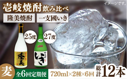 【全6回定期便】隆美焼酎・かめ貯蔵 いき 27度の2本入りセット [JDB199] 78000 78000円 