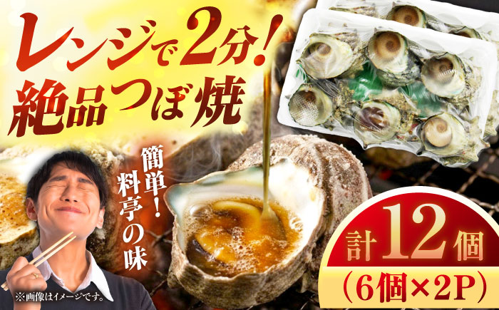 サザエのつぼ焼き 6個×2パック（計12個）《壱岐市》【天下御免】[JDB001] さざえ サザエ 栄螺 つぼ焼き BBQ 海鮮 貝 魚介 冷凍配送 13000 13000円