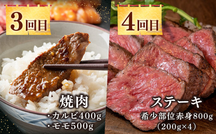 【全12回定期便】《50万》 壱岐牛＆長崎和牛 ギュギュギュ 定期便 （壱）《壱岐市》 肉 ステーキ 焼肉 しゃぶしゃぶ すき焼き 赤身 [JZX010] 500000 500000円 50万円